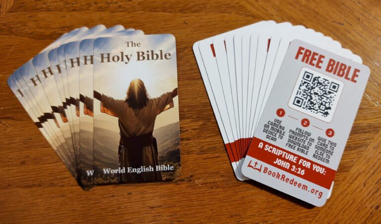 Photo of Bible cards